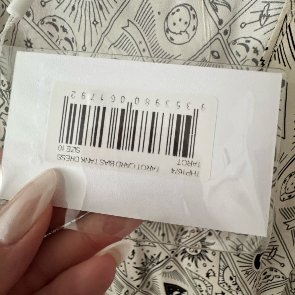 NWT Third Form x Free People Tarot Card Patterned Midi Dress Size 6 - Picture 10 of 10